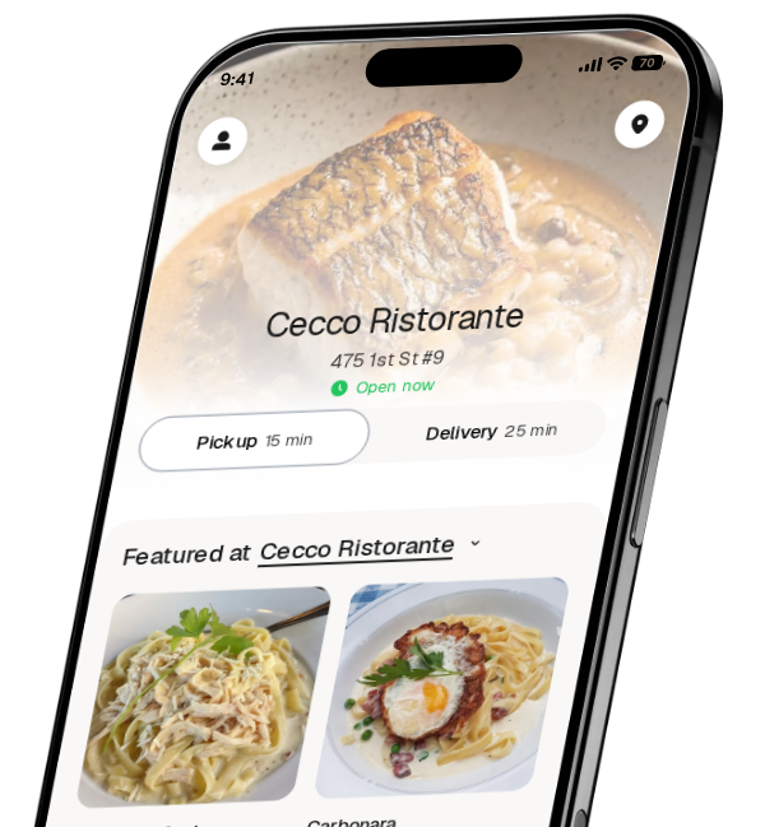 Cecco Ristorante app preview