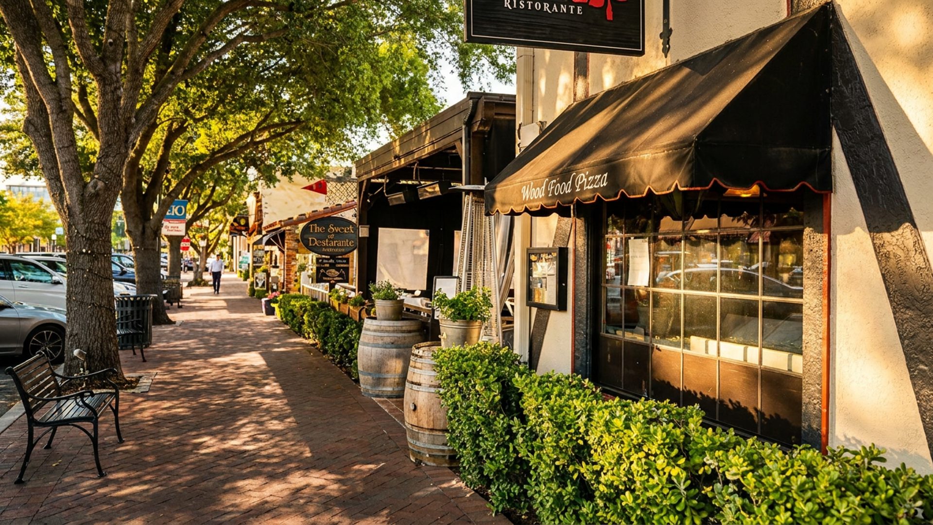 Solvang, one block off the main road