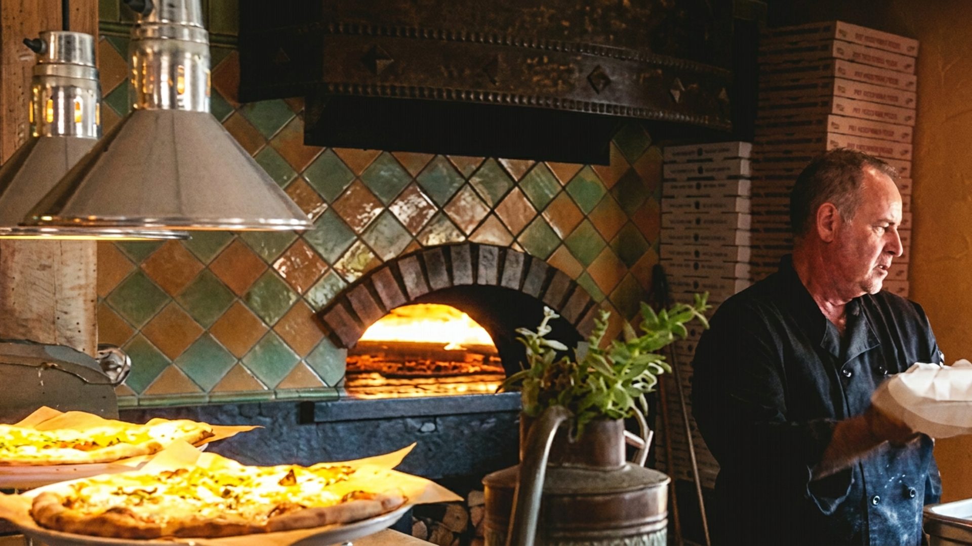 The oven comes with us